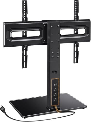 32-80 Inch TV Stand Mount with Power Outlet and Swivel - Fits Up to 99 lbs