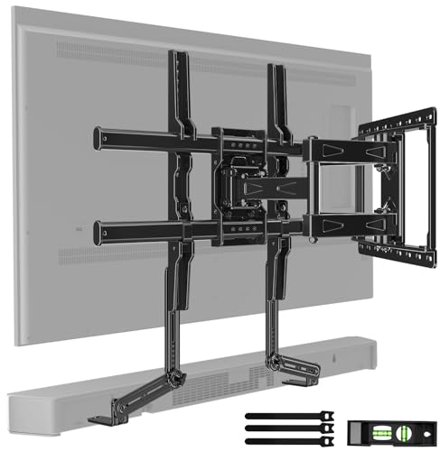 Home Vision Full Motion TV Wall Mount with Soundbar Bracket - 32-85" Variation of THIS listing