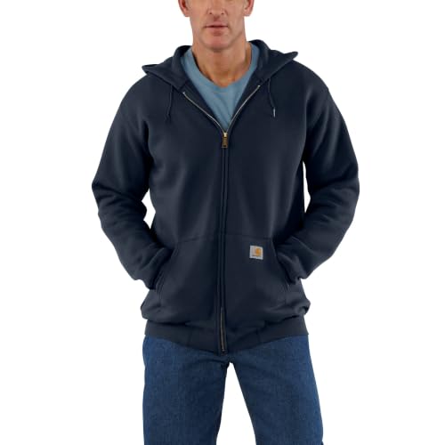 Carhartt Men's Marquette Full-Zip Sweatshirt Large New Navy Workwear