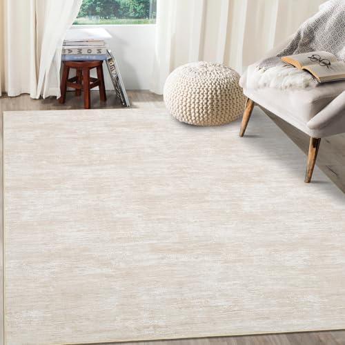 RUGSREAL 8x10 Washable Rug for Living Room Non-Slip Modern Abstract