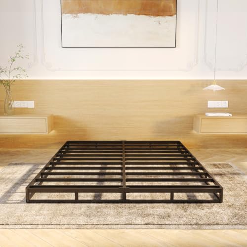 Queen Size 5 Inch Metal Box Spring Bed Base - Durable Steel Support