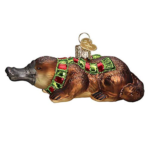 Old World Christmas Hand-Crafted Glass Platypus Tree Ornament - Festive Holiday Décor