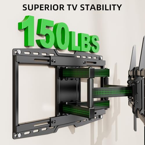 Full Motion TV Wall Mount for 42-97 Inch TVs Heavy Duty Sliding Bracket with Tilt & Swivel