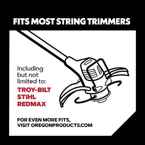 Oregon Universal Trimmer Head Replacement for Gas & Electric Trimmers - Easy to Install, 15 ft Line Capacity, Fits Most Brands - Replacement Parts