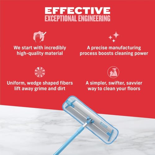 Deep Clean Microfiber Mop for Hard Floors - Reusable & No Spray Needed