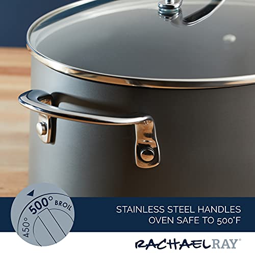 8 Quarts Nonstick Stockpot and Braiser - Oval Pasta Pot by Rachael Ray