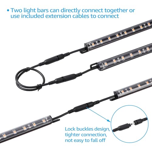 12 Inch LED Safe Lighting Kit - Daylight 5000K with Rocker Switch, 6 Bars