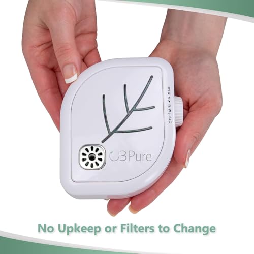 O3 Pure Leaf Wall Air Purifier & Ozone Generator - Odor Eliminator for Home & Office