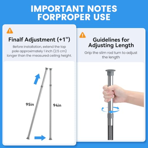 Aitatty Chrome Adjustable Shower Caddy Tension Pole Rustproof Corner Bathroom Shelves