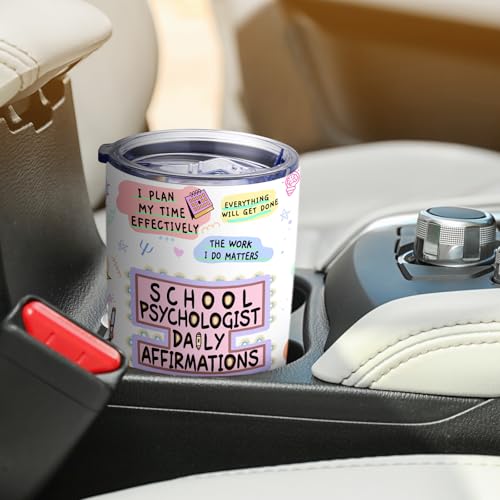 School Psychologist Gifts - 20oz Insulated Coffee Mug & Tumbler for Her - Appreciation Gift for Teachers