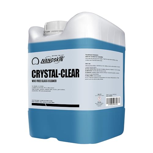 Nanoskin Crystal-Clear VOC-Free Glass Cleaner 640 Fl Oz - Streak-Free Surface & Vehicle Glass