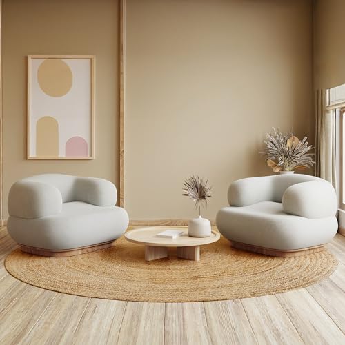 Hausattire 6 Feet Round Natural Jute Braided Area Rug - Handmade, Durable, Reversible