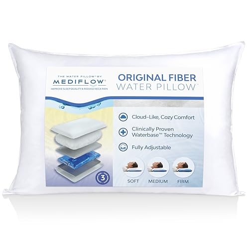 Water Pillow for Neck Pain Relief - Single Pack, Adjustable Support, Clinically Proven