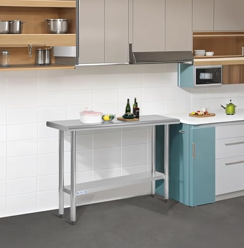 14x36 Inch Stainless Steel Prep & Work Table - NSF Commercial