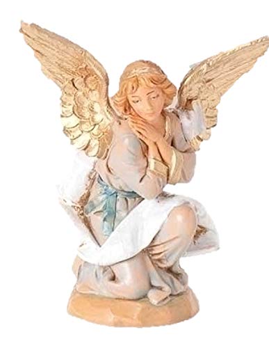 Roman Fontanini 5-Inch Kneeling Angel Nativity Figurine - Handcrafted Christmas Decor