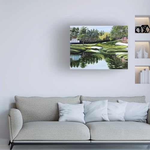Trademark Fine Art Canvas Wall Art - 47"L x 35"W Christmas Tree Ornament, Framed Ready to Hang