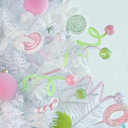 KI Store Candyland Christmas Tree Spray Set of 18 Candy Lollipop