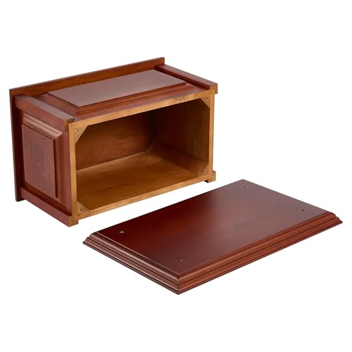 Large Handcrafted Cherry Wood Cremation Urn for Human Ashes - WEVOIRD