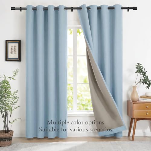 Byondeth Black Adjustable Curtain Rods 16-88 Inches, 2 Pack - Metal Window Treatment