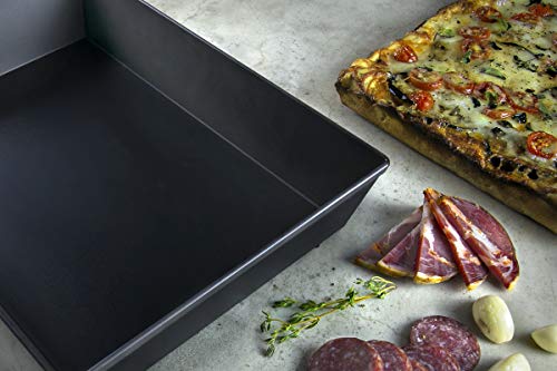 8x10 Inch Detroit Style Pizza Pan - Heavy Duty, Non-Stick, Made in USA
