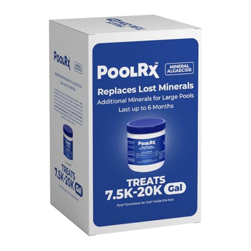 Pool RX 102001 6-Month Swimming Pool Algaecide Replacement - 8 oz, Blue, Single Unit