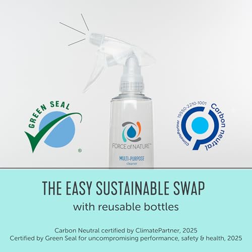 Force of Nature Disinfectant & Cleaner Starter Kit with 5 Refills - Eco-Friendly