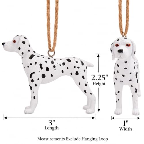 Dalmatian Christmas Ornament - 3 Inch Dog Decor for Holiday Tree, Dog Lover Gift