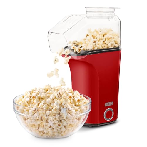 Dash Fresh Pop Popcorn Maker - Red, 16 Cups, Hot Air Electric Popper