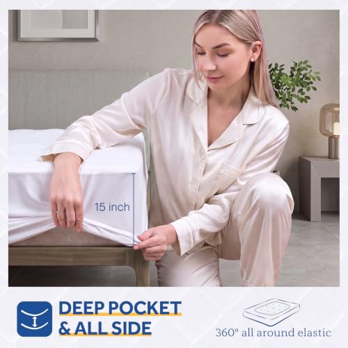 Full Size Heated Mattress Pad with 10 Heat Settings - Diamond Quilted Waterproof