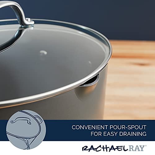8 Quarts Nonstick Stockpot and Braiser - Oval Pasta Pot by Rachael Ray