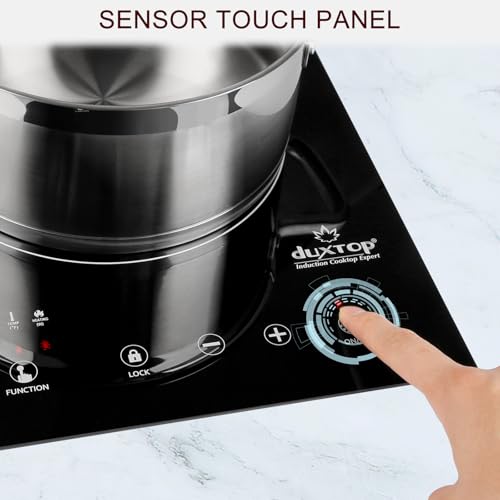 Duxtop Medium Portable Built-in 1800W Induction Cooktop - Energy Efficient & Easy to Use