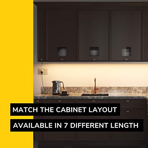 GETINLIGHT 32-inch White Under Cabinet LED Lighting Kit - 3 Color Levels, Dimmable, Hardwired or Plug-In, ETL & ENERGY STAR Certified