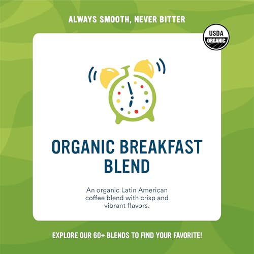 Organic Whole Bean Coffee 4lb Breakfast Blend - Sustainably Sourced