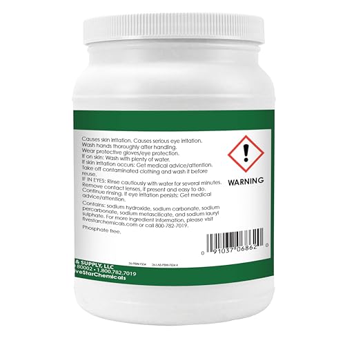 Five Star P.B.W. Alkaline Cleaner - 4 Pounds for Heavy-Duty Organic Soil Removal