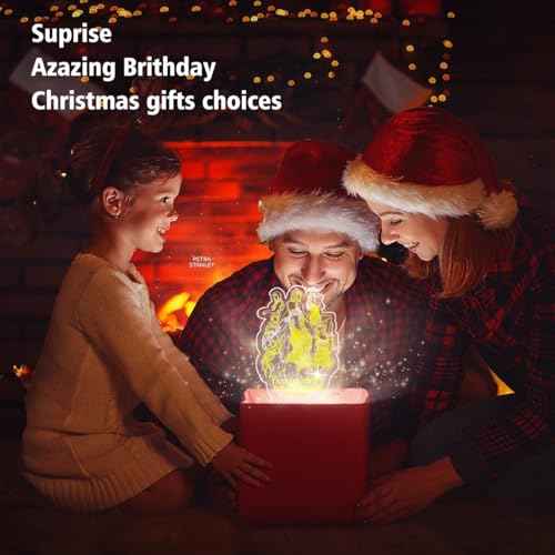 Music Girls Singer 3D Night Light 16 Colors Changing Remote Cracked Base Control Taylor Girly Figure Illusion Led Lamp for Fans/Girls/Boys/Kids/Gifts for Christmas Birthday