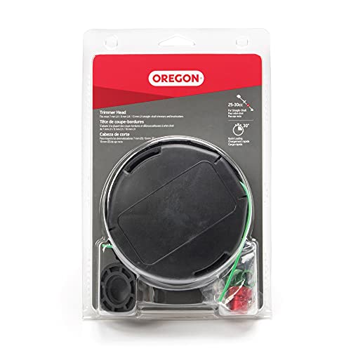 Oregon Universal Trimmer Head Replacement for Gas & Electric Trimmers - Easy to Install, 15 ft Line Capacity, Fits Most Brands - Replacement Parts