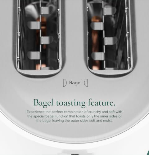 Café Express Finish 2-Slice Toaster - Wide Slots & Bagel Mode - Stainless Steel