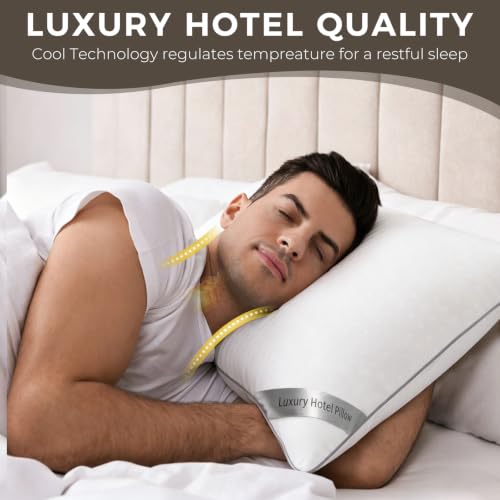 HIMOON Bed Pillows for Sleeping Set of 4,Standard Size Cooling 4