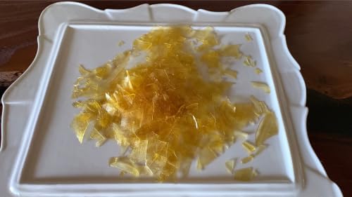 De-Waxed Super Blonde Shellac Flakes 1 lb for Wood Finishing & Restoration