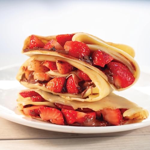 CucinaPro Cordless Electric Crepe Maker with Non-Stick Surface & Accessories