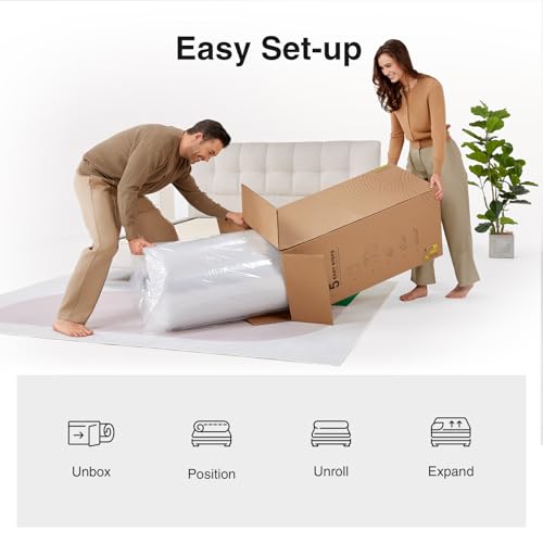 Novilla Twin 8 Inch Bonnell Spring Mattress - Supportive & Cooling Bed