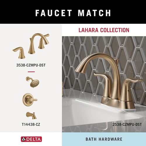 Delta Lahara Pivoting Toilet Paper Holder Champagne Bronze Wall Mount, 2.33 x 10.08 in