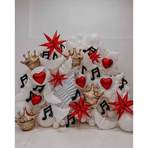 3pcs 26inch 3D Explosion Star foil balloon, christmas day red Foil Cone star burst Balloons for Birthday Wedding New Year Party Event