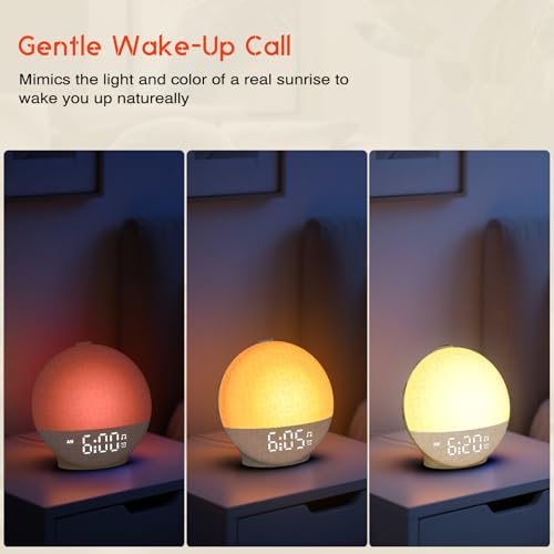 Putty Sunrise Alarm Clock with White Noise Machine & Sunset Simulation