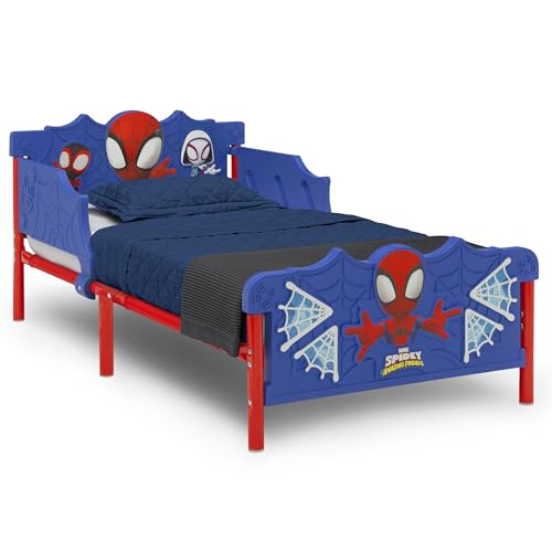 Delta Children Spidey and His Amazing Friends 3D Toddler Bed - Blue, Safety Guardrails