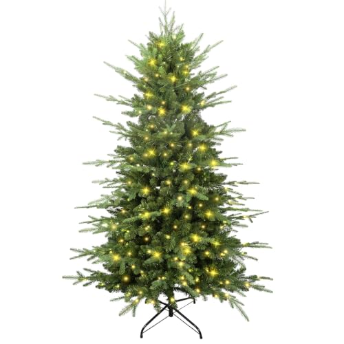 5ft Pre-Lit Aspen Fir Artificial Christmas Tree - Slim Pencil Xmas Tree