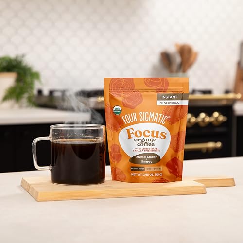 Four Sigmatic Organic Mushroom Coffee | Instant Mix with Lion's Mane,