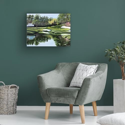 Trademark Fine Art Canvas Wall Art - 47"L x 35"W Christmas Tree Ornament, Framed Ready to Hang