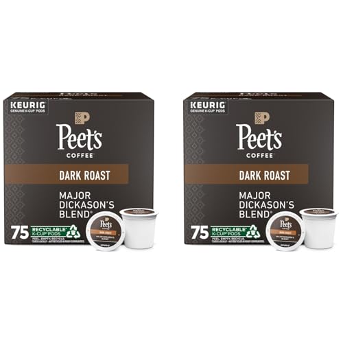 Peet's Major Dickason's Blend Dark Roast K-Cup Coffee Pods – Pack of 150