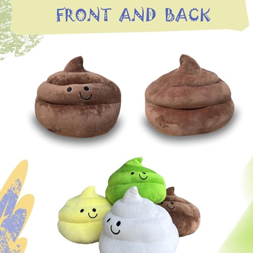 Poop Plush Pillow, Poop Stuffed Pillow, Birthday Christmas Funny Gift Home Decoration for Girls Boys Kids Adults (Brown,9 inch)